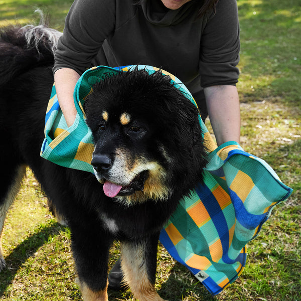 Dock & Bay Dog Towel - Puppy Plaid Large 120x70cm