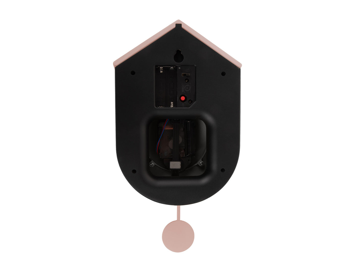 Present Time Wall Clock Grato Cuckoo in Tan Rose & Soft Pink