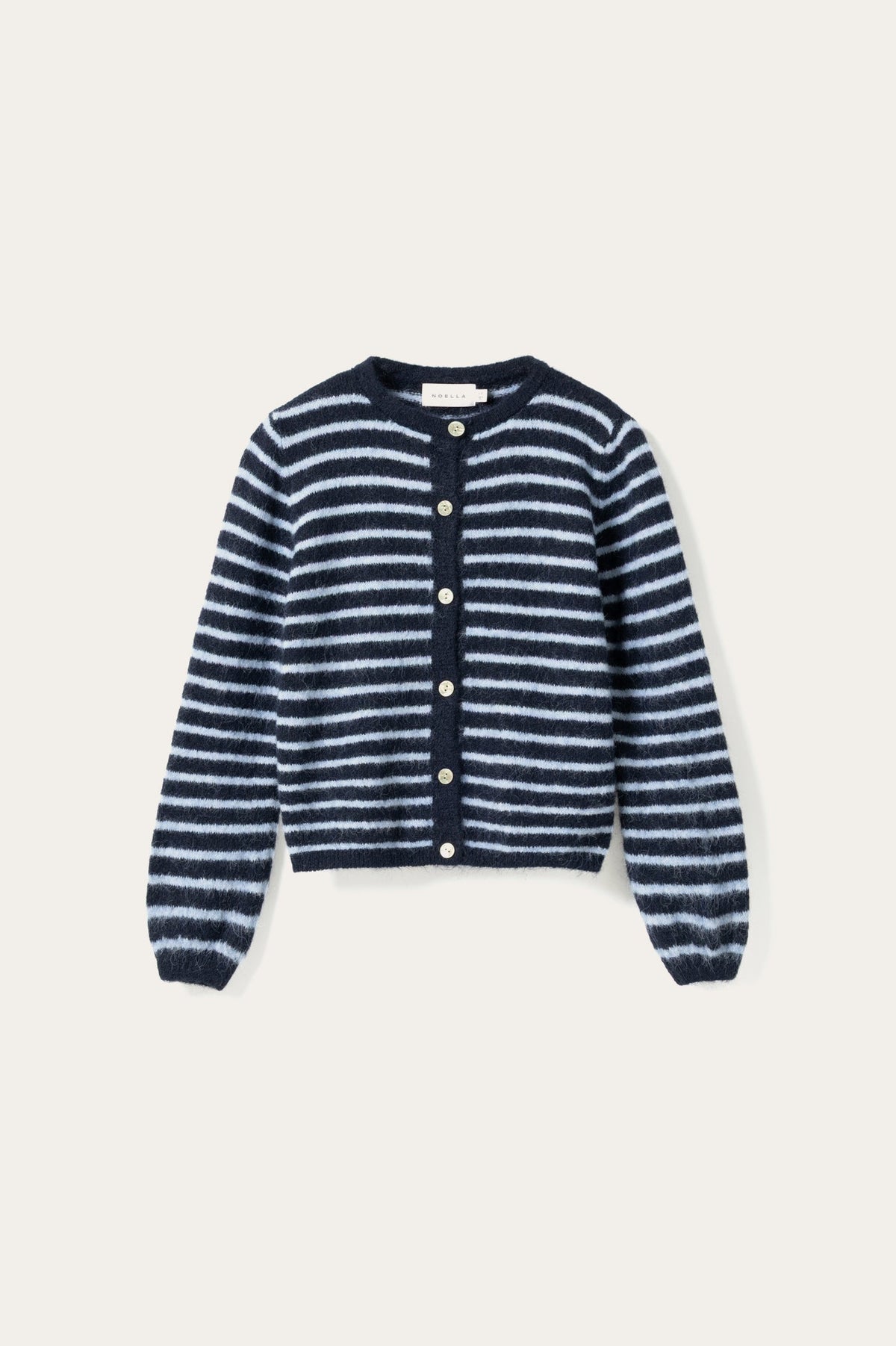 Noella Mertice Knit Cardigan in Blue Stripe