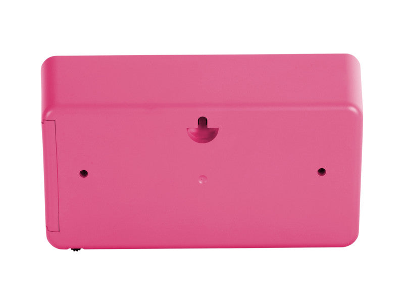 Present Time Wall/Table Clock Funky Flip in Bright Pink