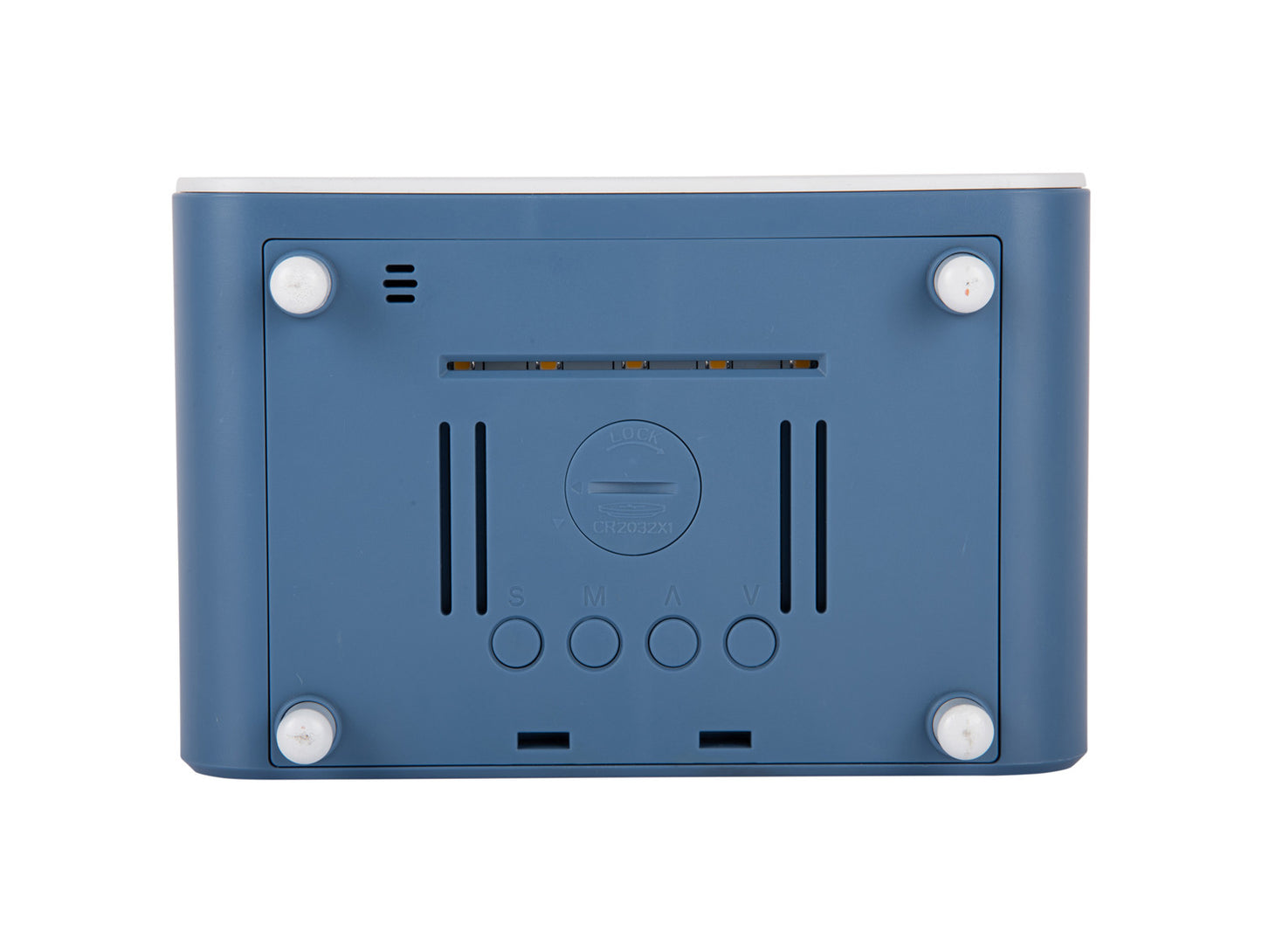 Present Time Alarm Clock Chunky LED w. Phone Charger in Classic Blue