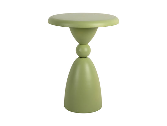 Present Time Folly Outdoor Side Table in Greyed Jade
