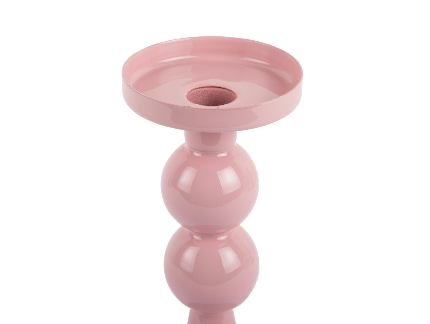 Present Time Candle Holder Funky Medium in Light Pink