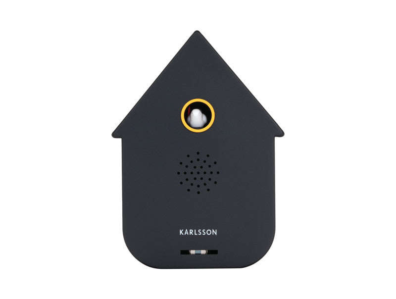 Present Time Sound Box Modern Cuckoo in Black