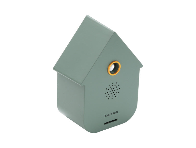 Present Time Sound Box Modern Cuckoo in Jungle Green