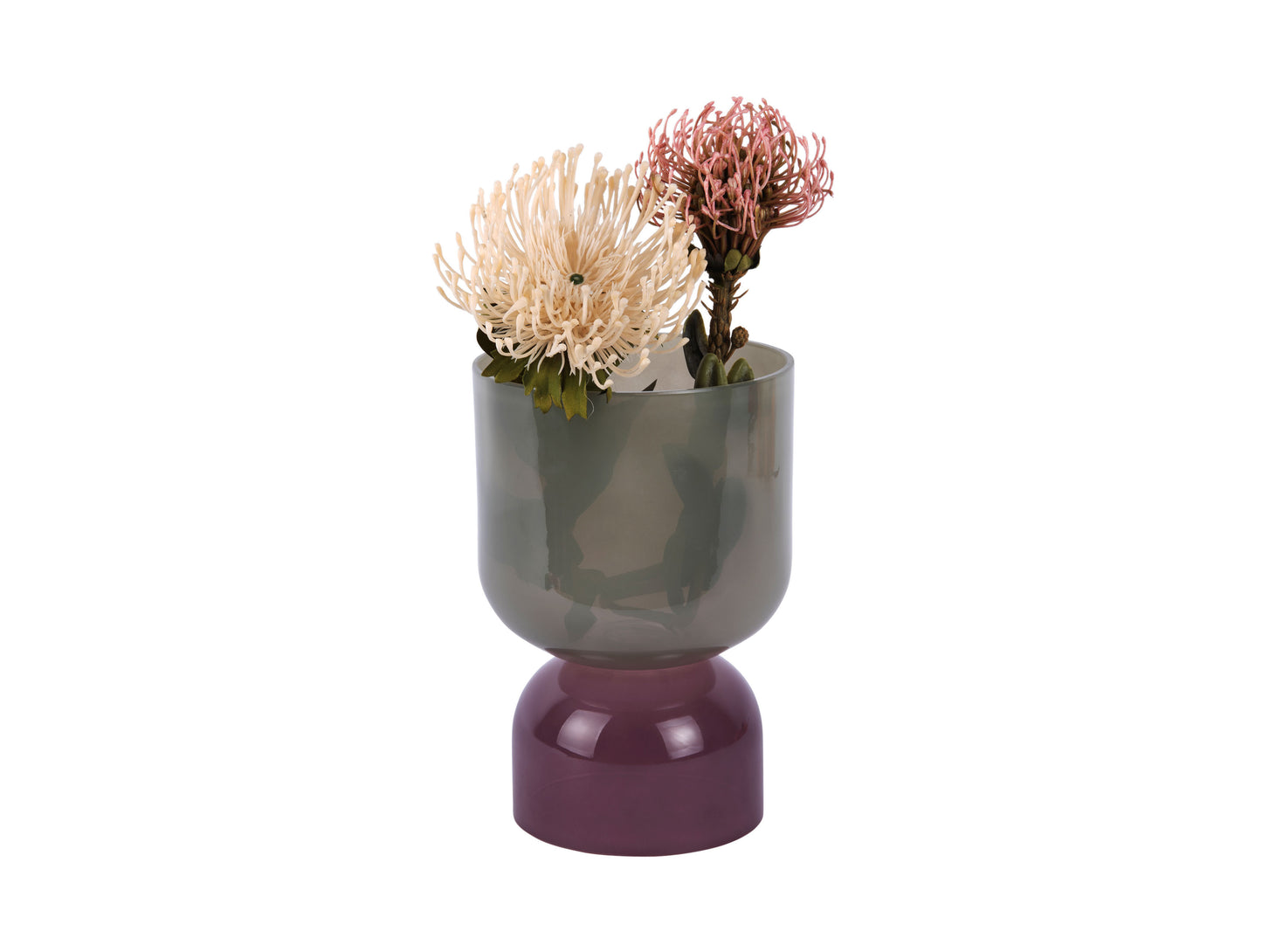 Present Time Large Vase Animado Anillo in Greyed Jade