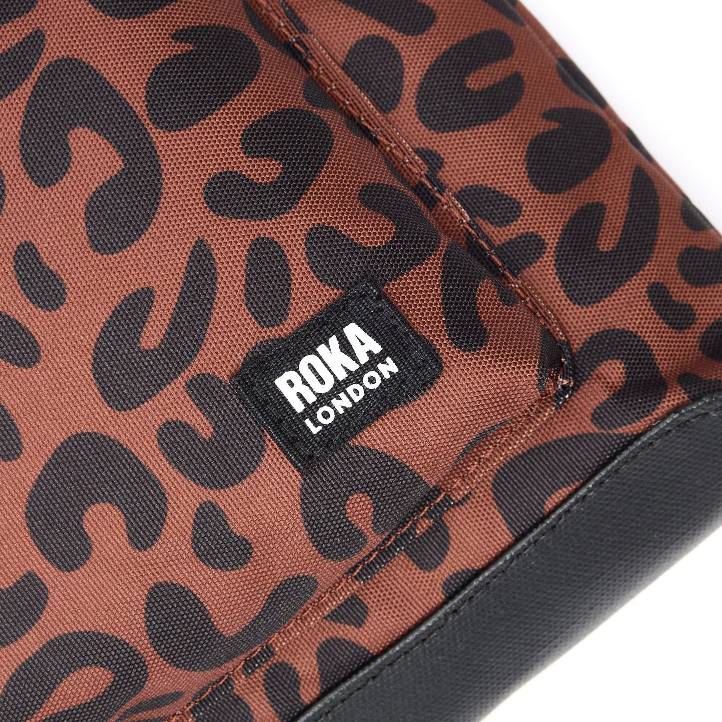 Roka Kennington Medium Crossbody in Scarlet Leopard Canvas
