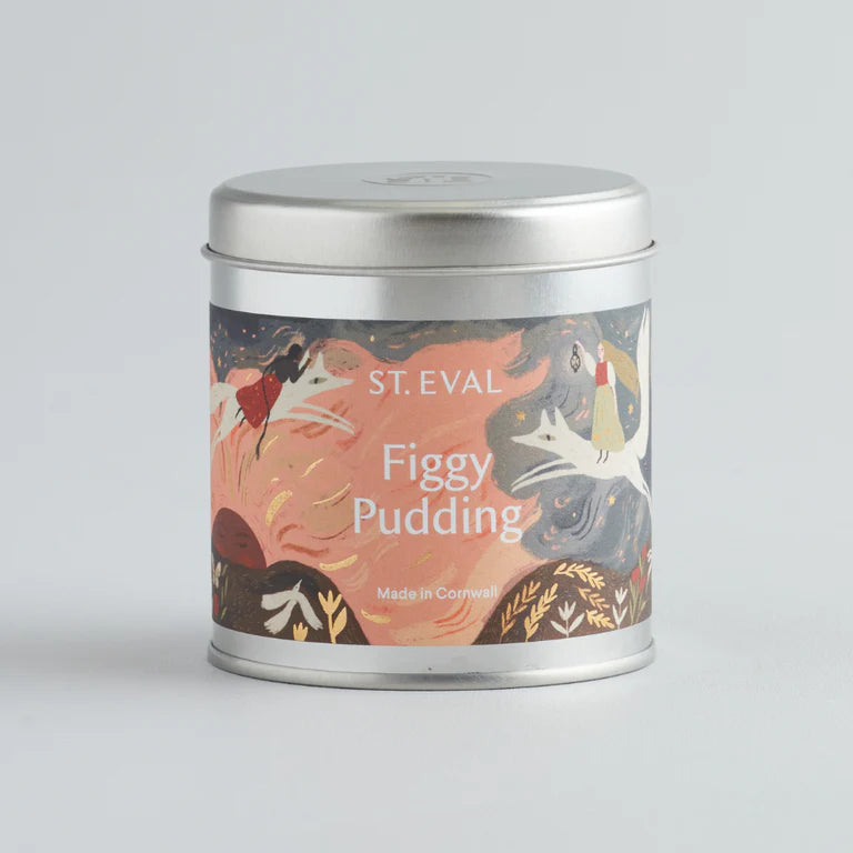 St Eval Figgy Pudding Scented Christmas Tin Candle