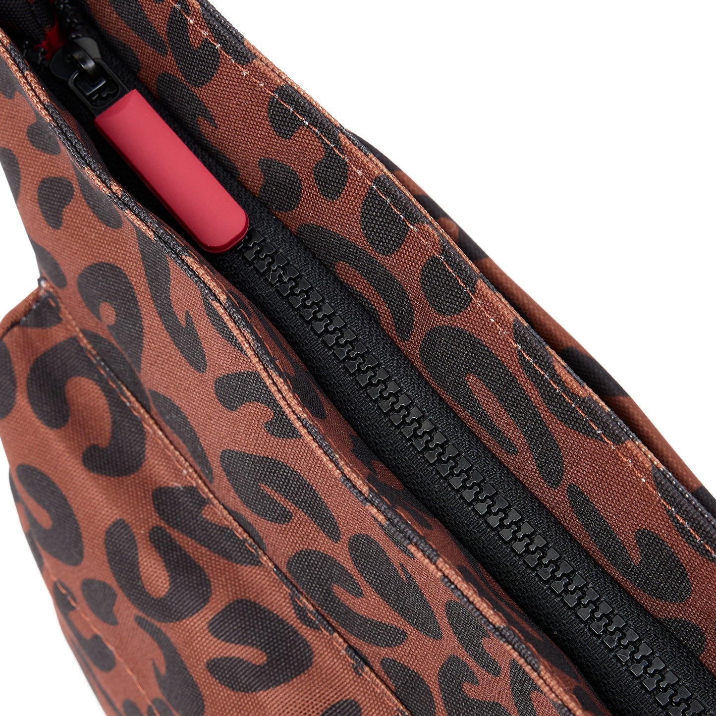 Roka Kennington Medium Crossbody in Scarlet Leopard Canvas