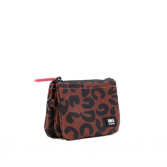 Roka London Carnaby Wallet in Scarlet Leopard