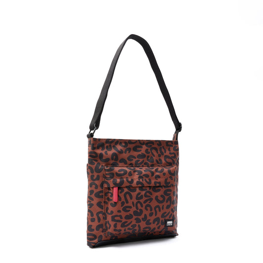 Roka Kennington Medium Crossbody in Scarlet Leopard Canvas