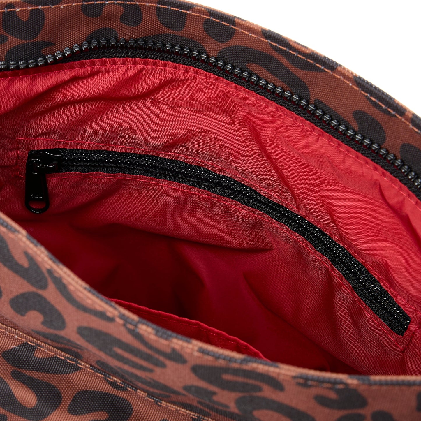 Roka Kennington Medium Crossbody in Scarlet Leopard Canvas