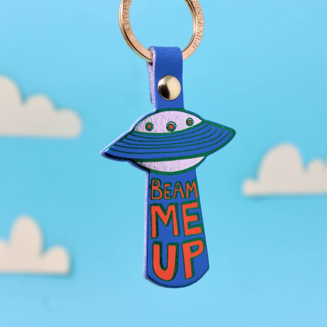 UFO Key Fob: Coral