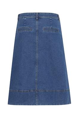 Fransa Vocut Skirt in True Blue Denim