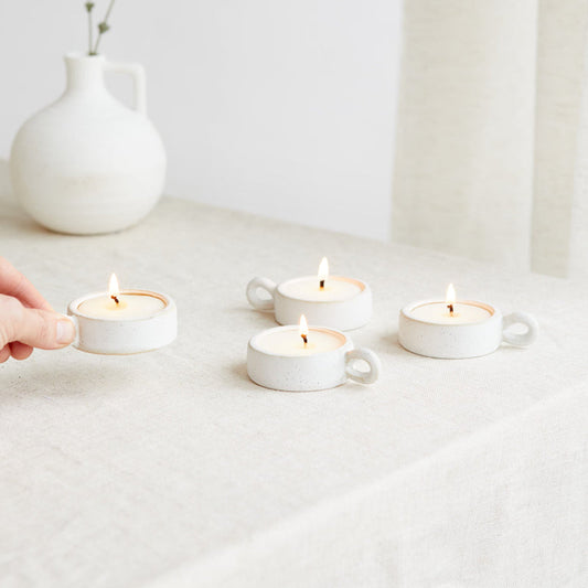 Zesty Lemons Scandi: Tea Lights (Box of 4)