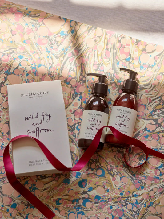 Plum & Ashby Wild Fig & Saffron Wash & Lotion Gift Set