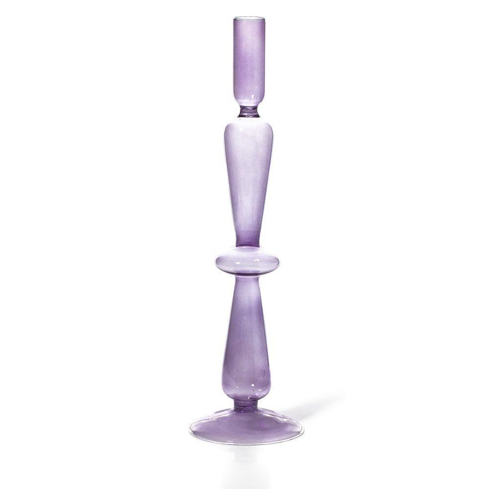 Taper Holder 31c - Lilac Coloured Glass