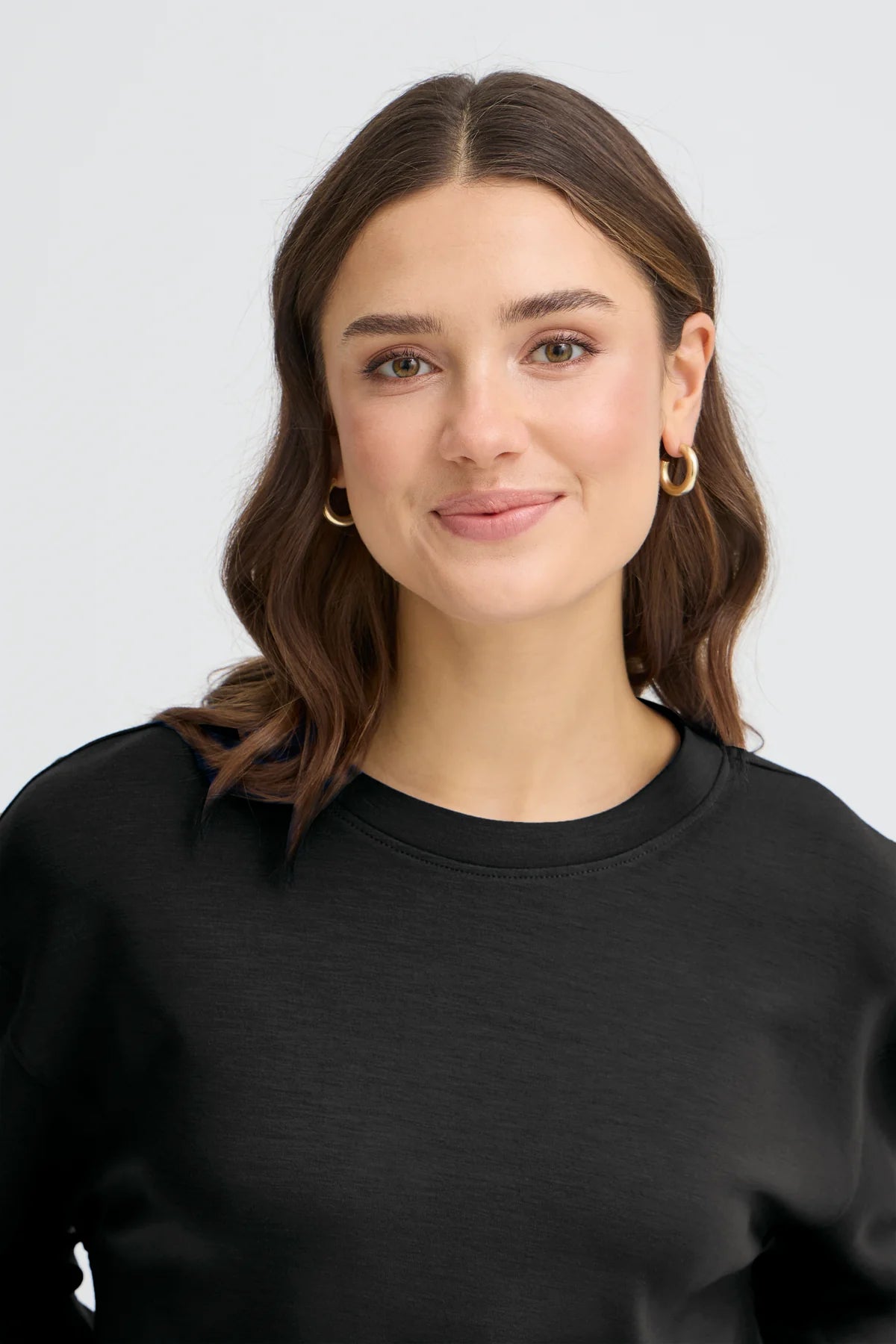 Fransa Aurora Pullover in Black