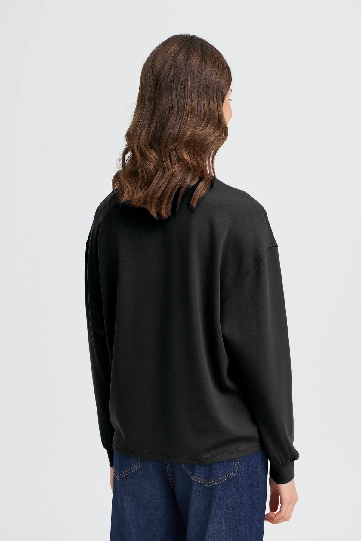Fransa Aurora Pullover in Black