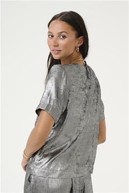 KAFFE Lorina Blouse in Silver