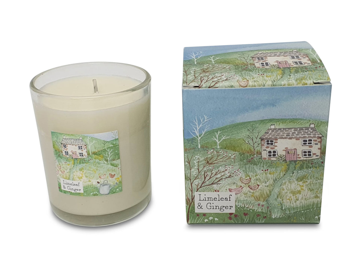 Heaven Scent Limeleaf & Ginger Illustrated Candle 20cl