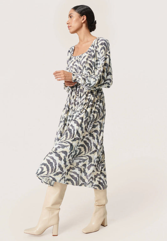 SL Zaya Smock Dress in Sandshell Dot