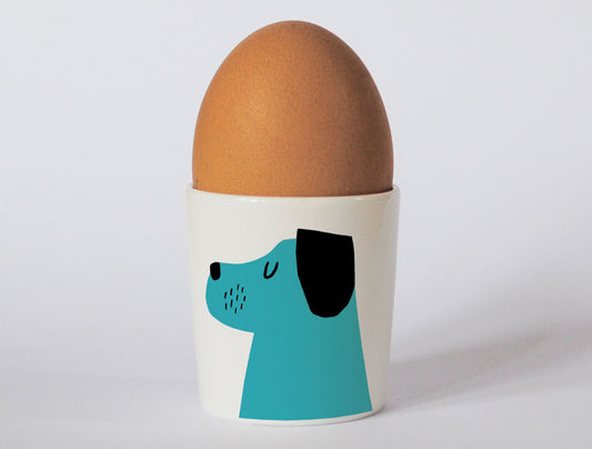 Repeat Repeat Turquoise Happiness Dog Egg Cup