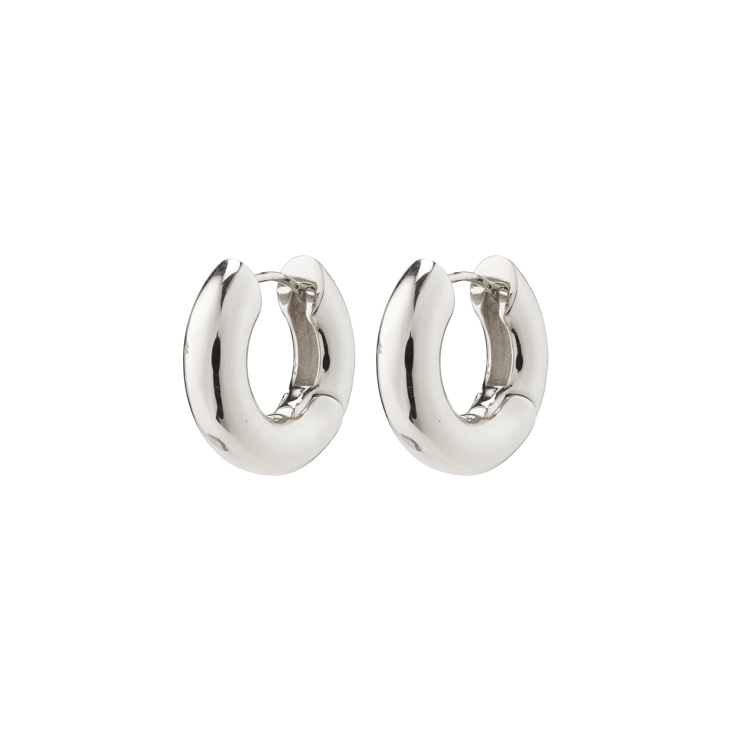 Pilgrim AICA chunky hoop earrings silver-plated