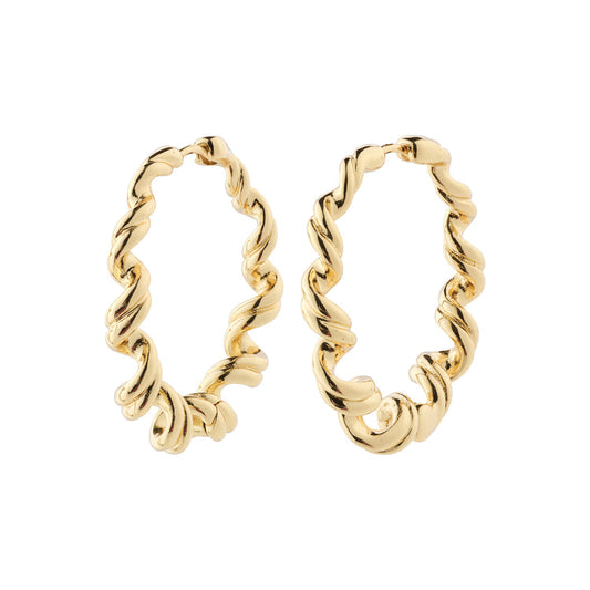 Pilgrim LARISA recycled earrings gold-plated