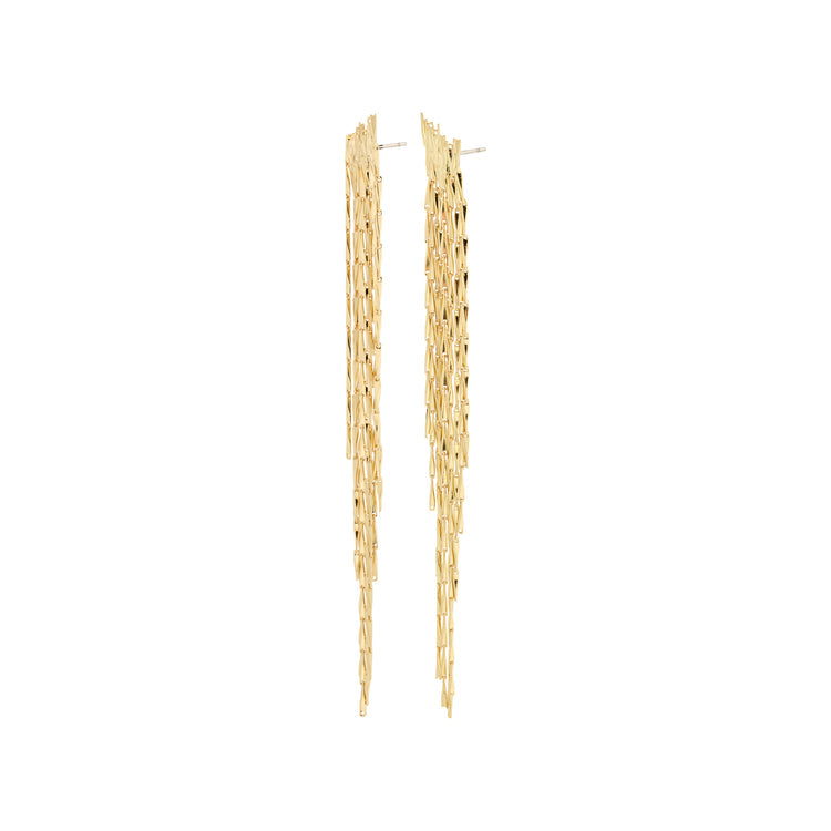 Pilgrim  ZENOBIA long drop strand earrings gold-plated