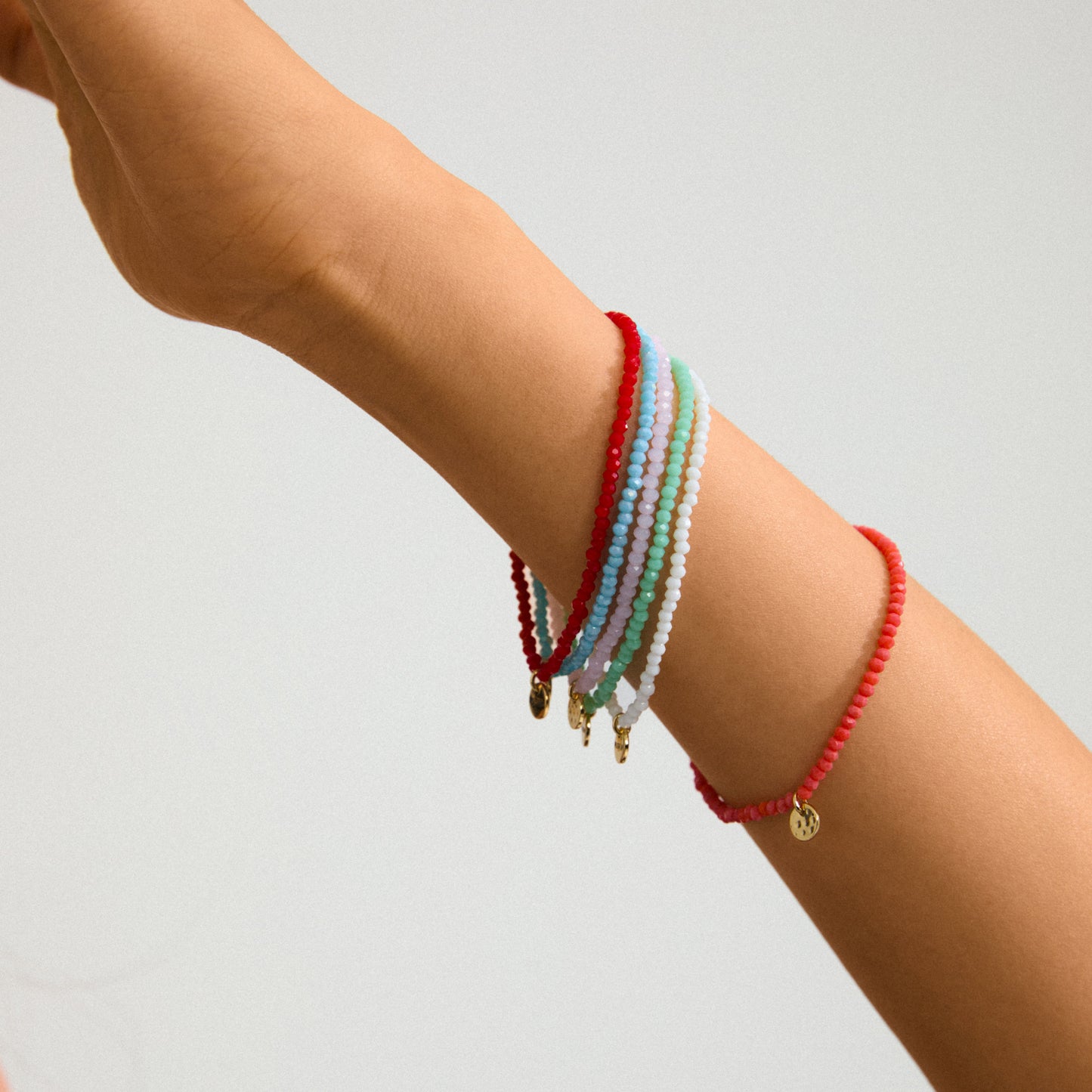Pilgrim INDIE bracelet mint-green, gold-plated