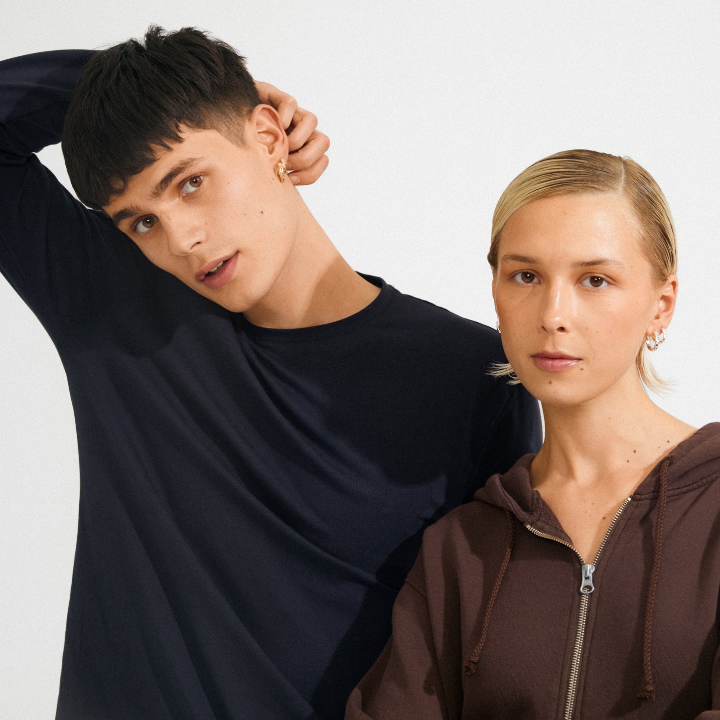 Pilgrim DARBY earrings, 2-in-1 set, gold-plated