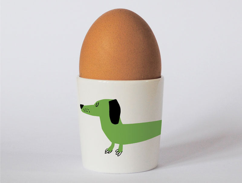 Repeat Repeat Green Sausage Happiness Egg Cup