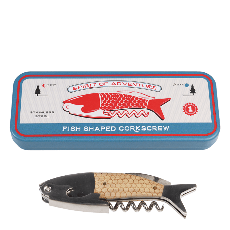 Fish Shaped Corkscrew in Tin