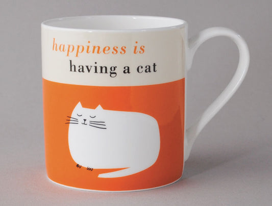 Repeat Repeat Orange Cat Nap Happiness Mug