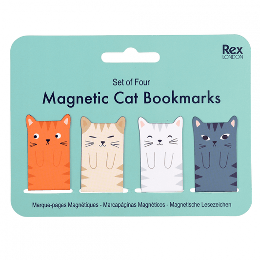 Magnetic Cat Bookmarks - set of 4