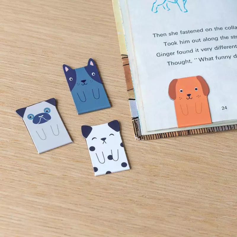 Magnetic Dog Bookmarks - set of 4