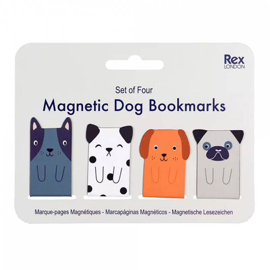 Magnetic Dog Bookmarks - set of 4