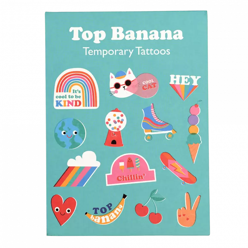 Childrens Temporary Tattoos - Top Bananna