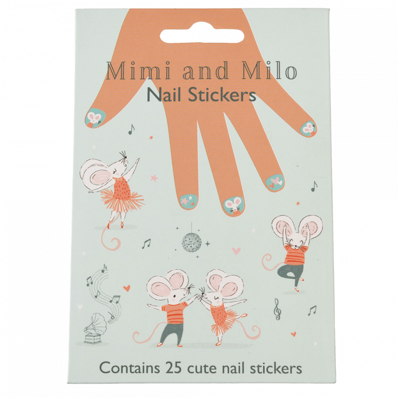 Children's nail stickers (pack of 25) - Mimi and Milo