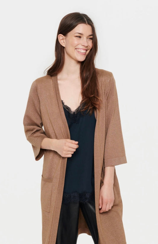 Saint Tropez Kila Shimmer Open Cardigan
