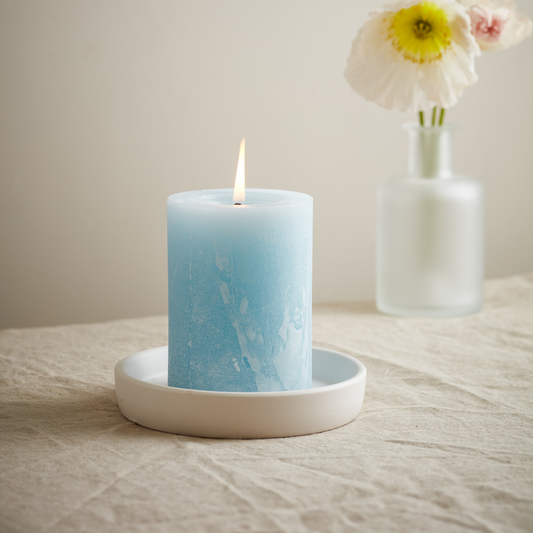 St Eval Geranium, Summer Folk 3"x4" Scented Pillar
