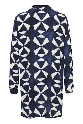 ICHI Rebba Shirt Maritime Blue Graphic AOP