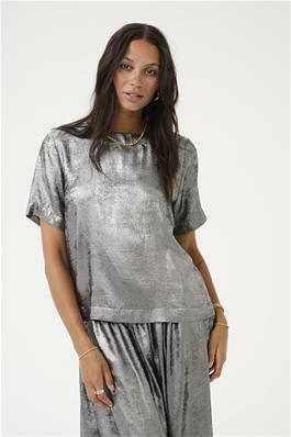 KAFFE Lorina Blouse in Silver