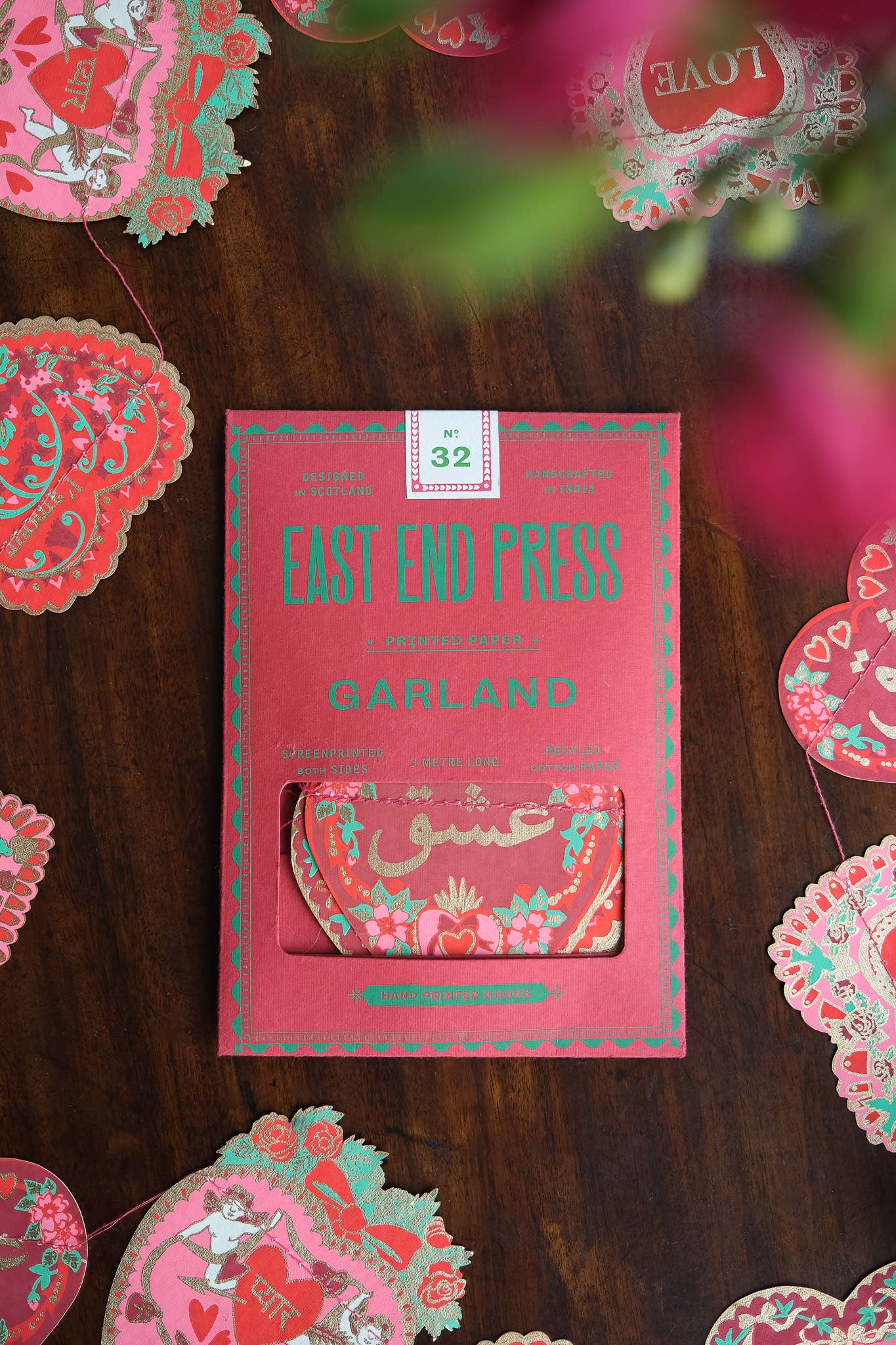 East End Press - Valentine's Sewn Garland