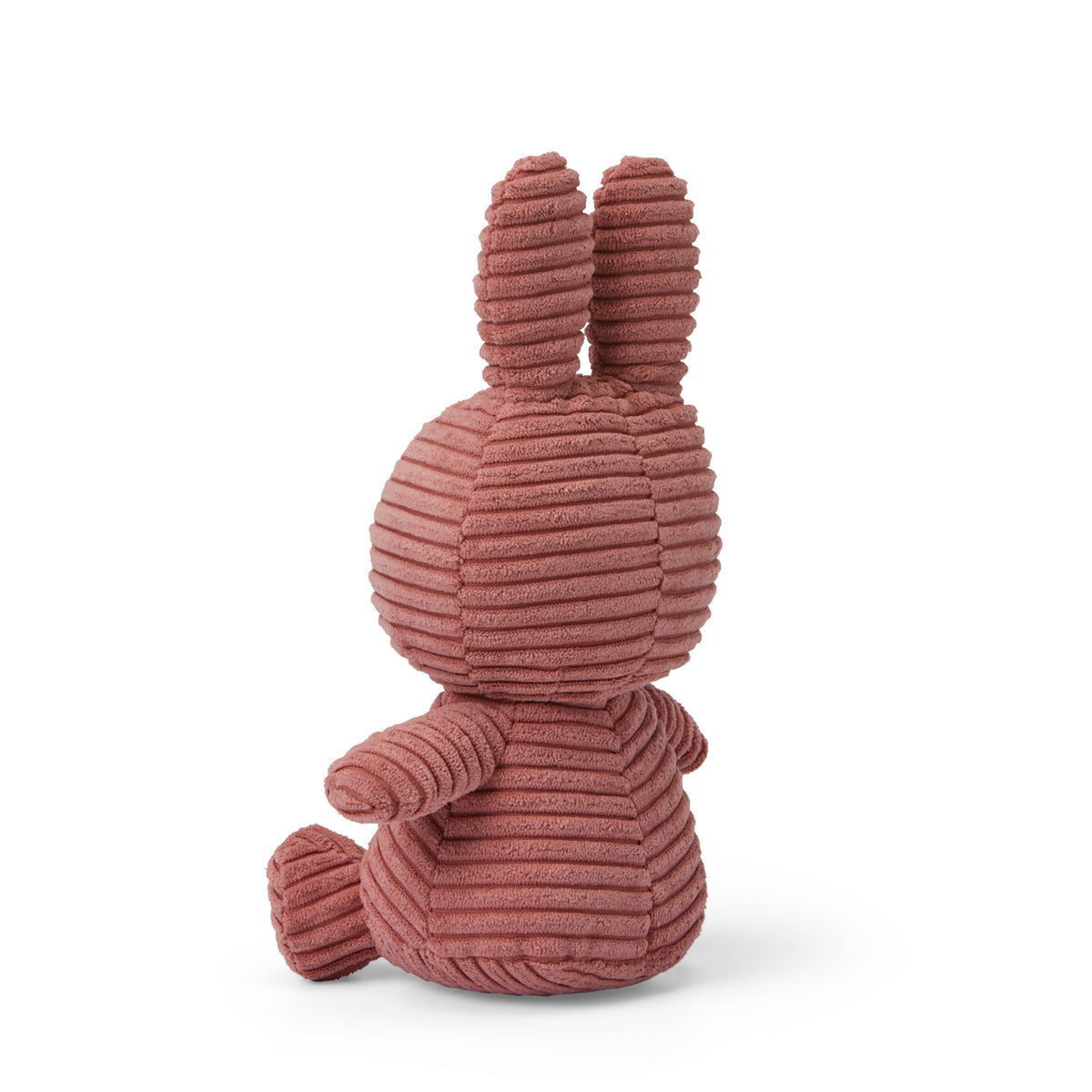 Miffy Sitting Corduroy Soft Toy in Dusty Rose - 23cm