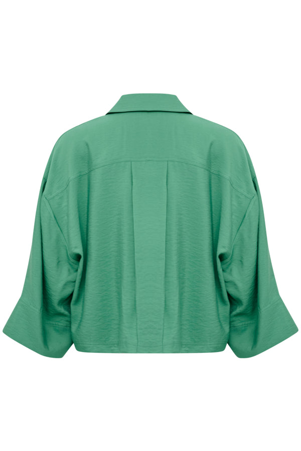 Soaked in Luxury Sija Shirt in Bottle Green