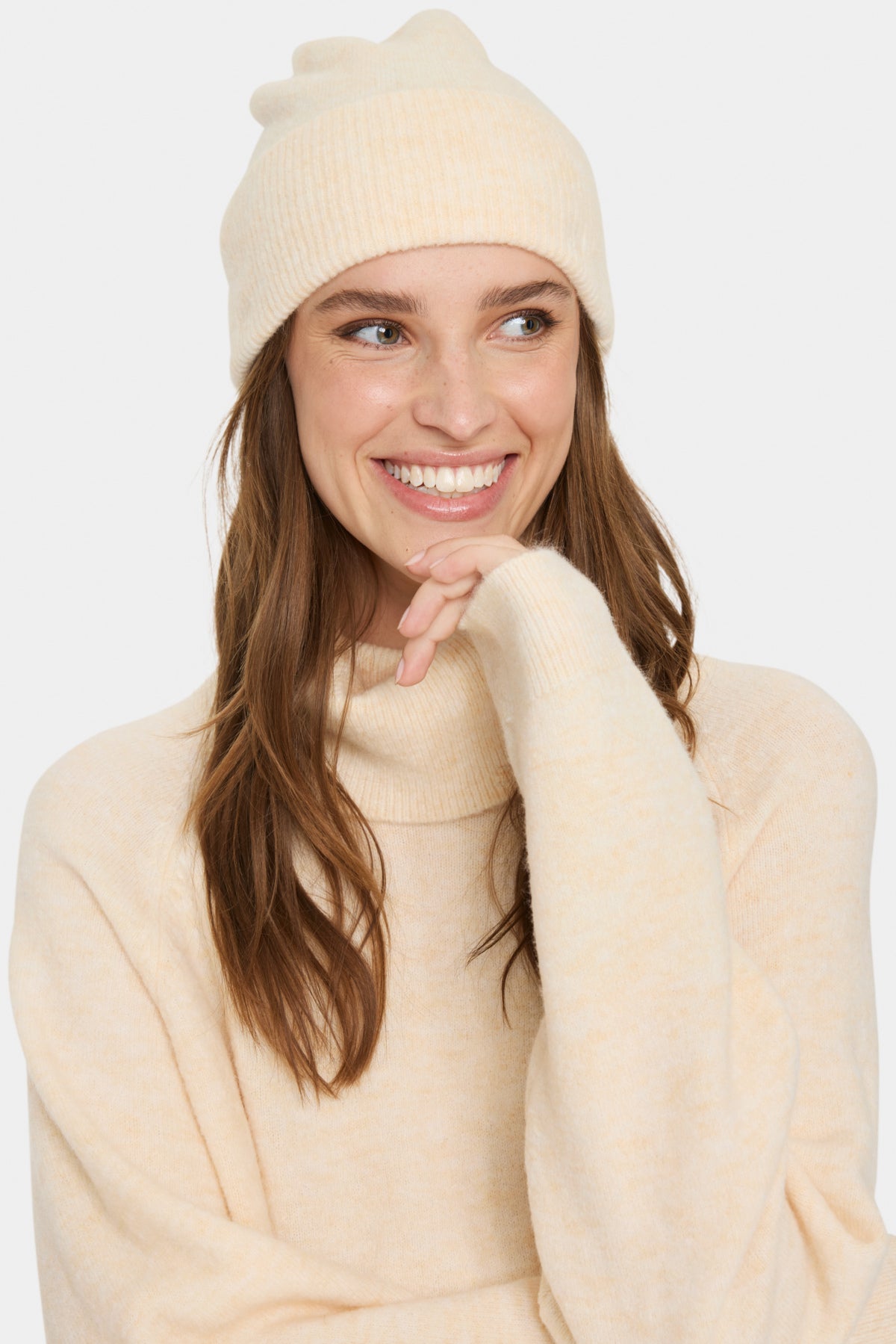 Saint Tropez Garbie Beanie in Ice Melange