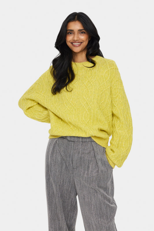 Saint Tropez Geeta Pullover in Celery Melange