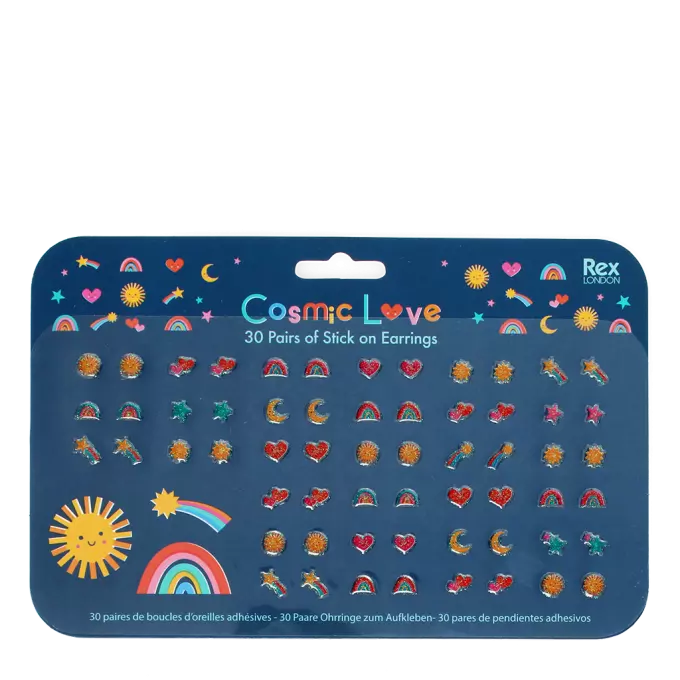 Childrens stick on Earrings - Cosmic Love